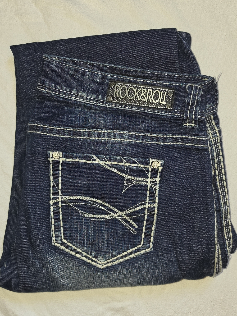 Rock & Roll Cowgirl Dark Blue Jeans